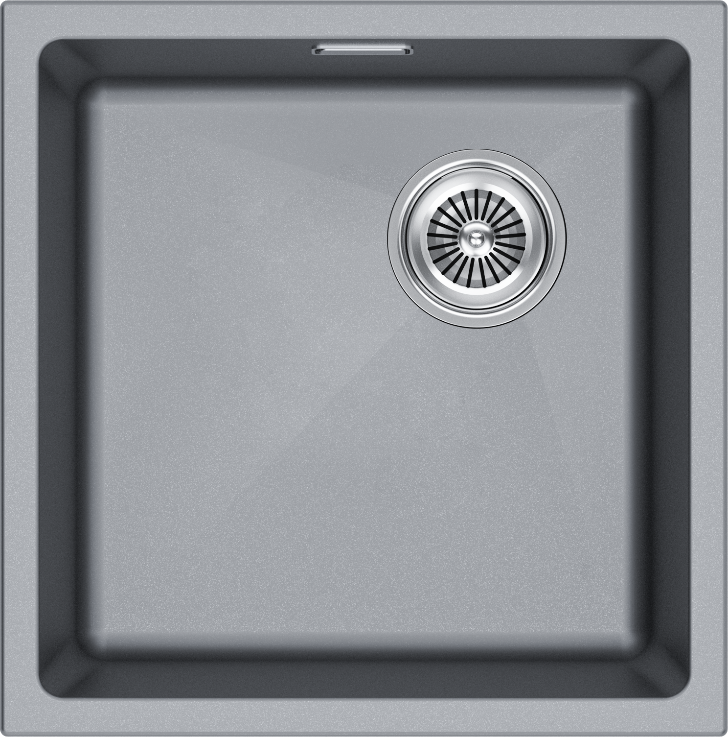 

Мойка кухонная Paulmark Lumi LU45SK-GRM серый металлик