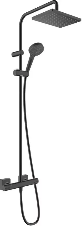 

Душевая стойка Hansgrohe Vernis Shape Showerpipe 230 1jet EcoSmart чёрный матовый