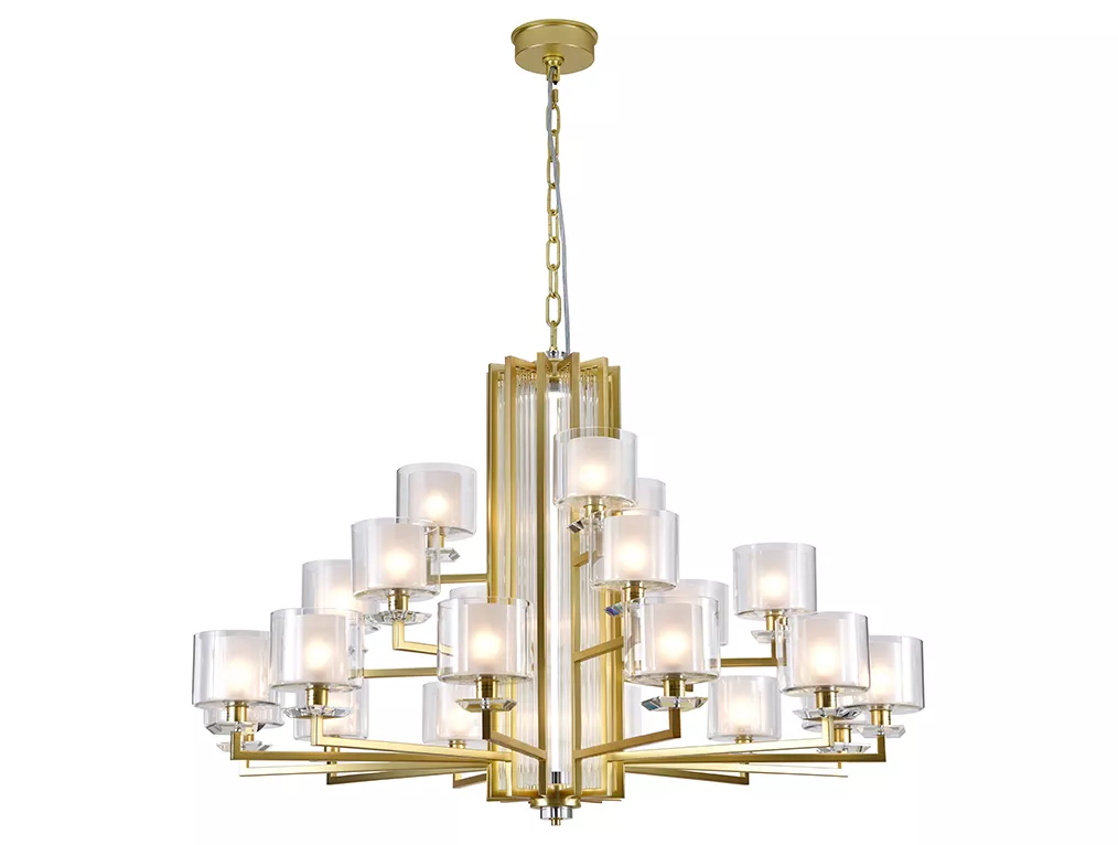 Подвесная люстра Newport 4412+6+3/C mat.gold М0071516