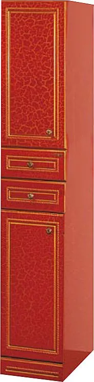 Шкаф-пенал Misty Fresko 35 красный краколет L, размер 35, цвет эффект старины Л-Фре05035-04172ЯЛ - фото 1