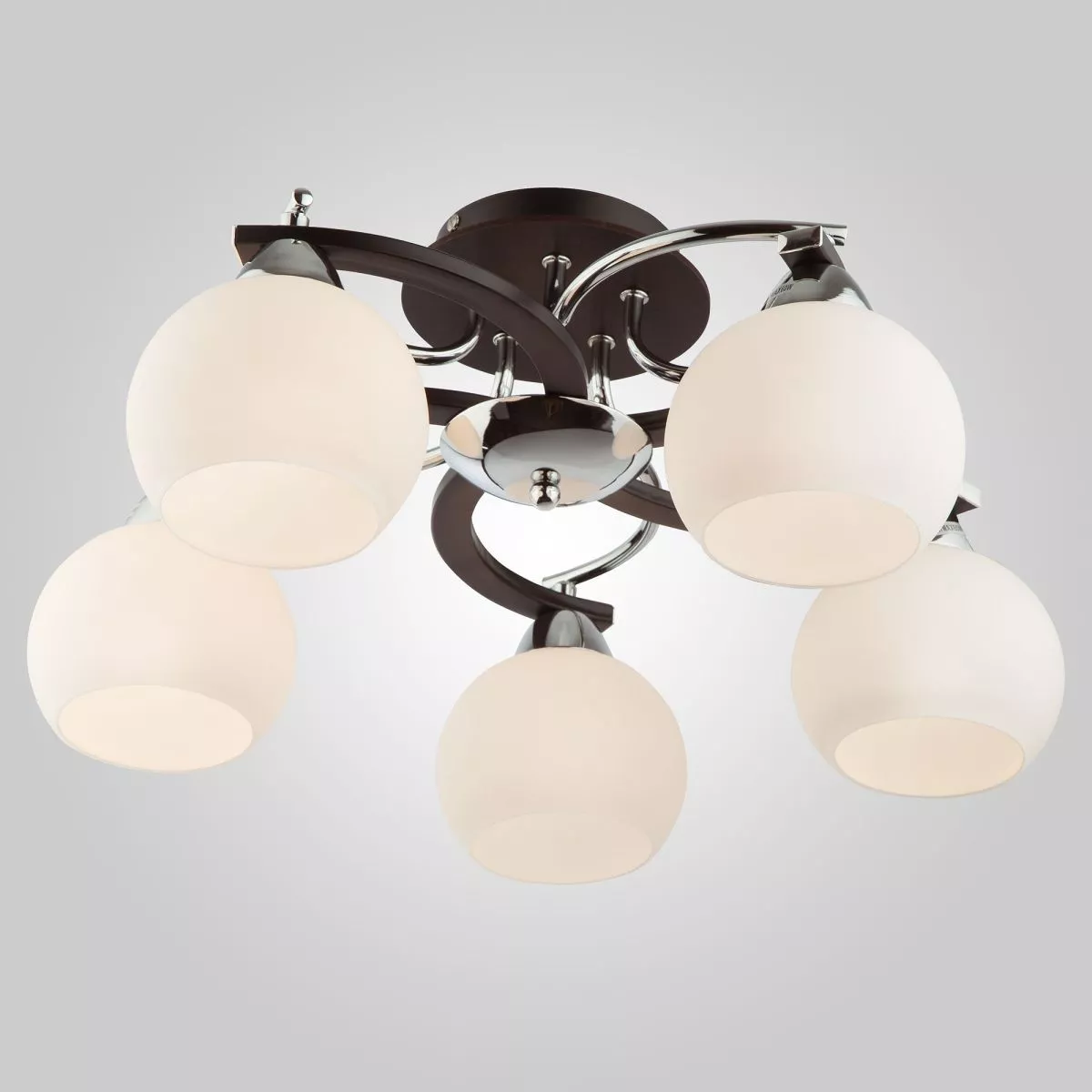 

Потолочный светильник Eurosvet 9654/5 хром/черный 00000065865