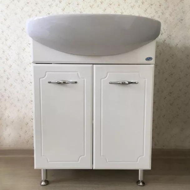 

Тумба с раковиной Bellezza Стелла 65 прямая белая