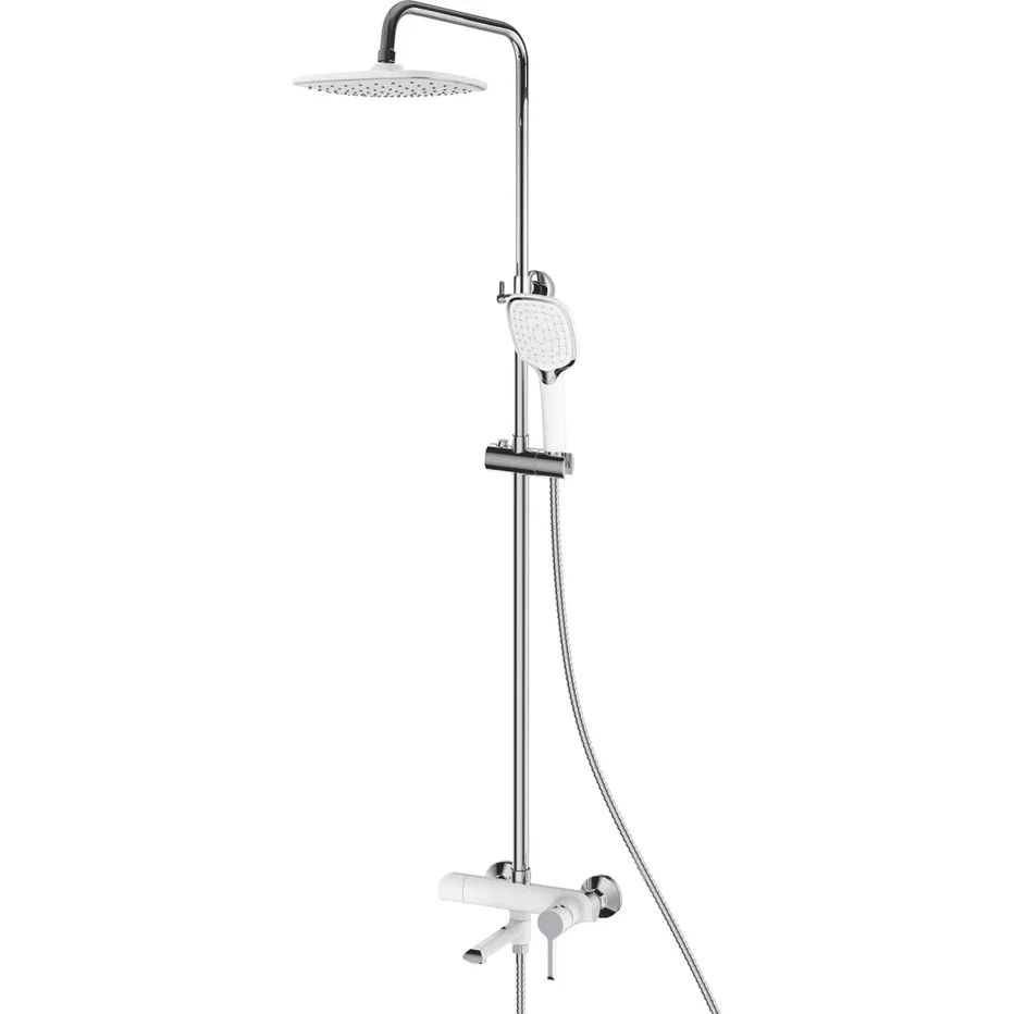 

Душевая стойка Shevanik S6036F белый, хром