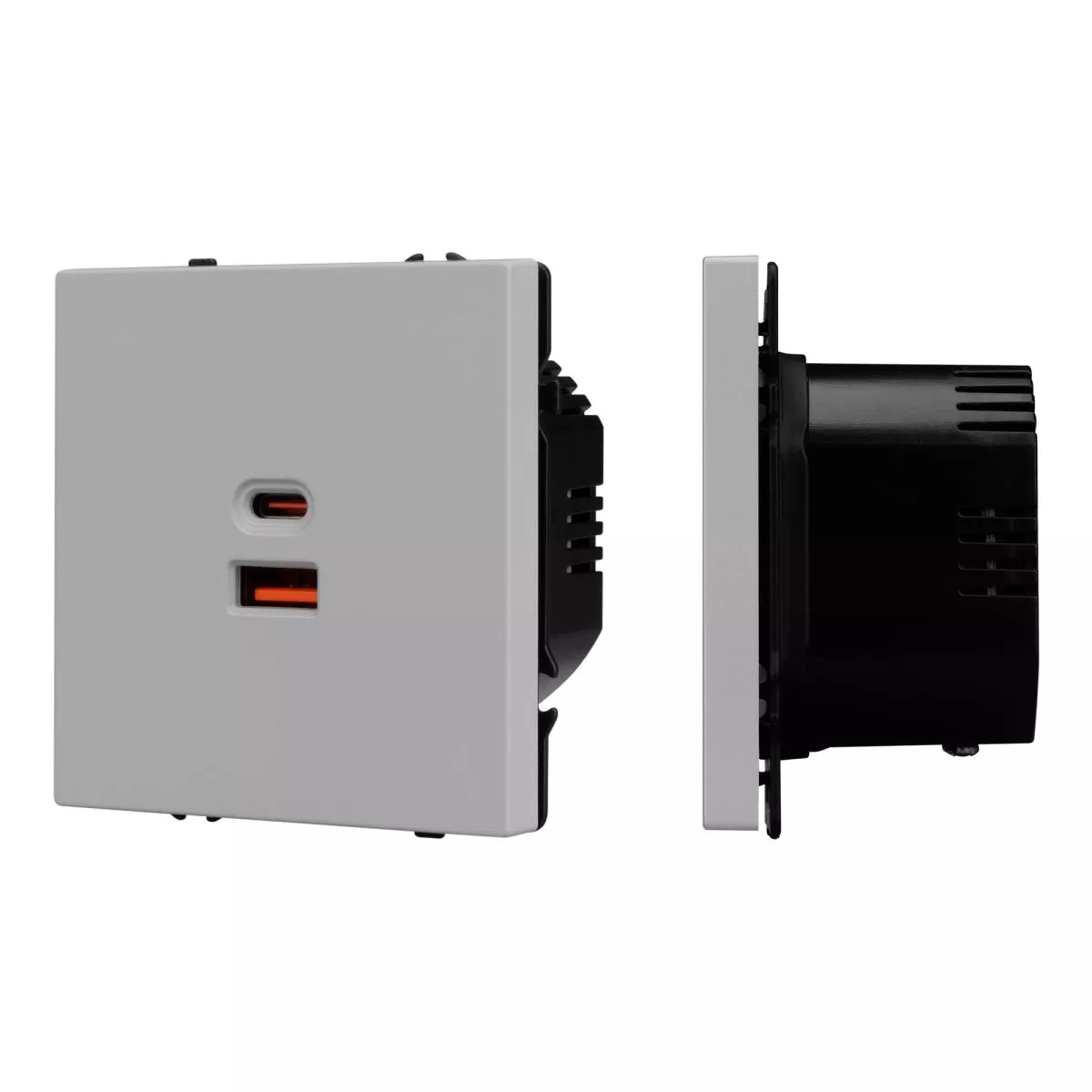 

Механизм розетки Arlight с быстрой USB зарядкой SCT-NOBE-MUAC-SFPL-FC-IS (65W, QC3) 059447