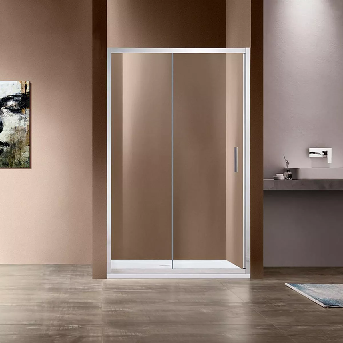 

Душевая дверь в нишу Vincea Garda VDS-1G110CL 110 см, профиль хром, стекло прозрачное