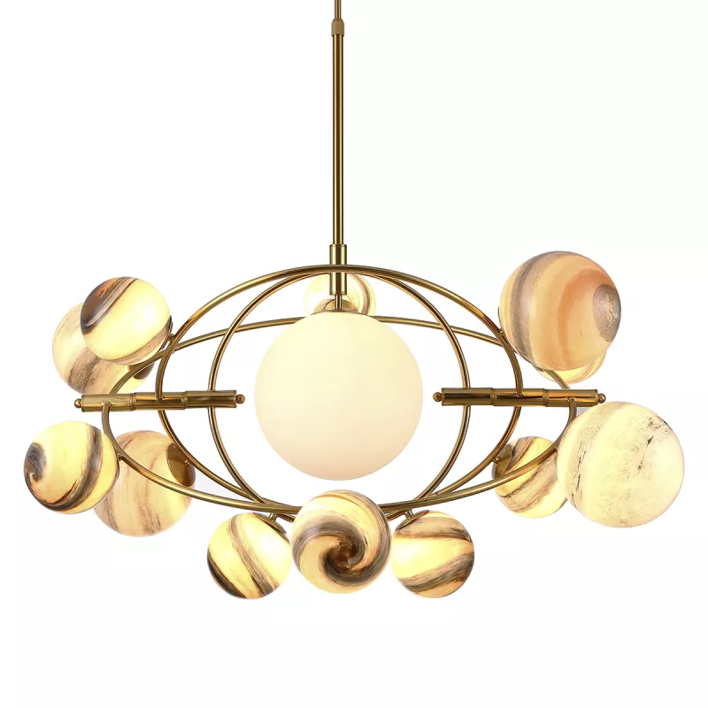 

Подвесная люстра Delight Collection Planet KG1122P-13B brass