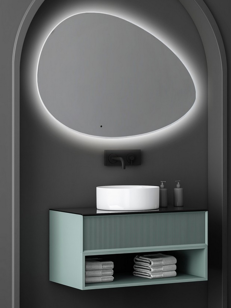 Зеркало Abber Kontur AG6301SCL-12 120х80 см с подсветкой 21600₽