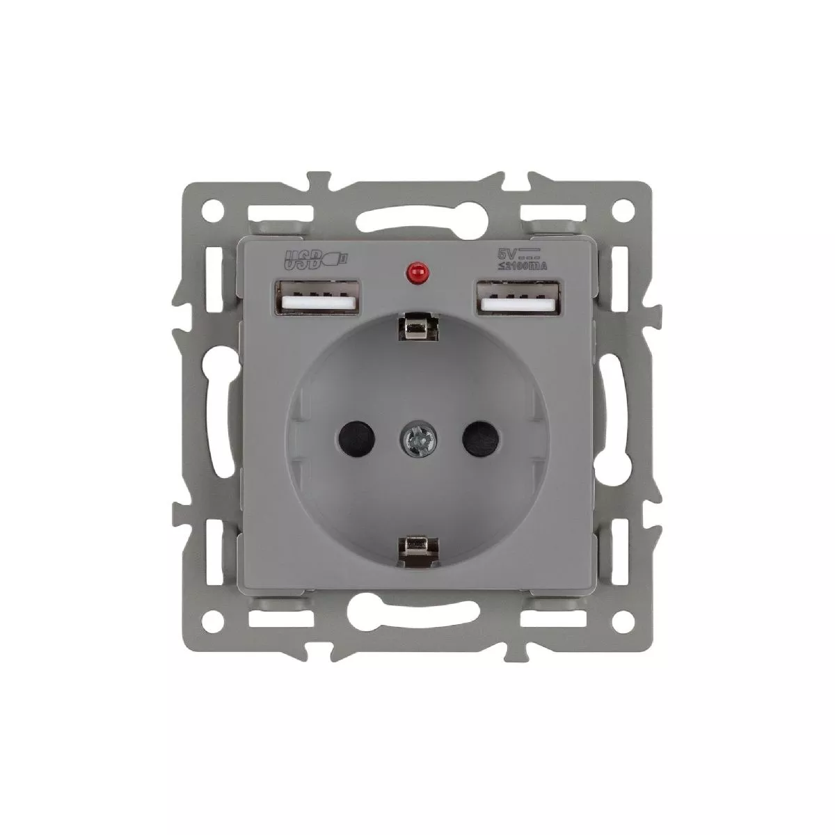 

Механизм розетки с USB зарядкой Arlight SCT-MUAA-PL-GR (250V, 16A) 043735