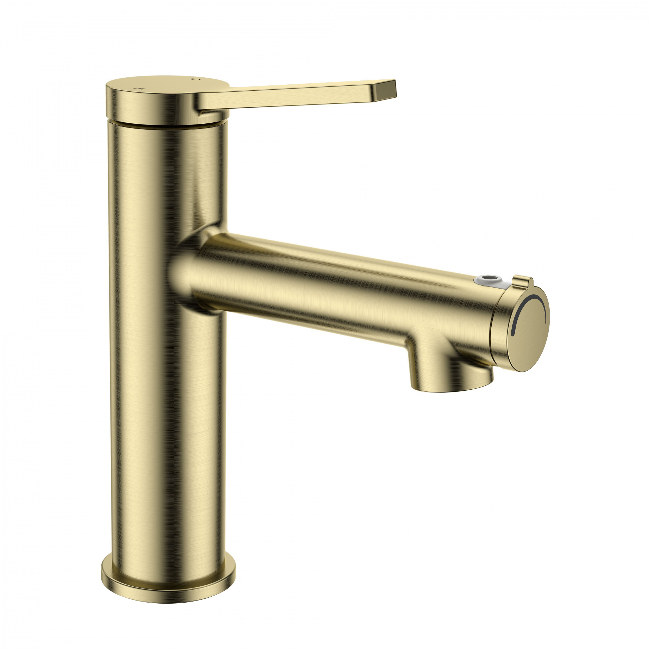

Смеситель для раковины Wonzon & Woghand WW-H1017-BG брашированное золото, с функцией полоскания рта