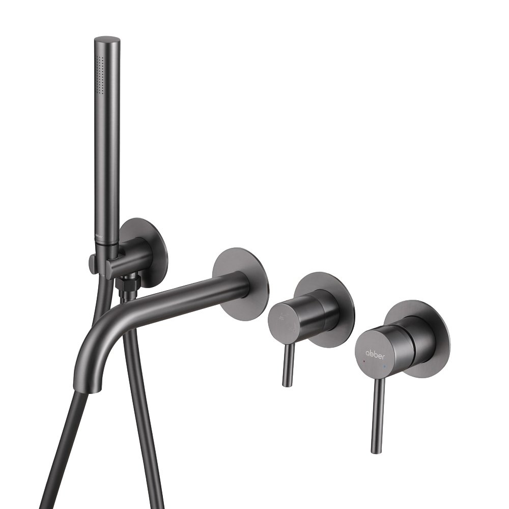 

Встраиваемый смеситель для душа и ванны Abber Wasser Kreis AF8130NG С ВНУТРЕННЕЙ ЧАСТЬЮ, никель