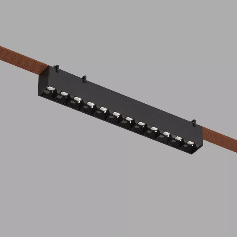 

Трековый однофазный светильник Denkirs Belty grill DK5670-BK