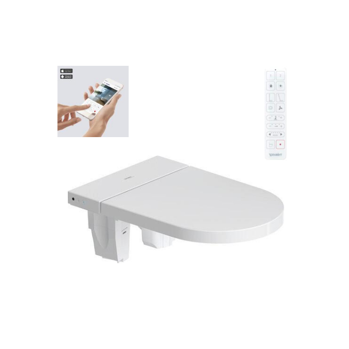 DURAVIT (SensoWash Starck f Plus) Крышка-биде для унитаза со скрытым подключением, 378x573x218 мм, белый