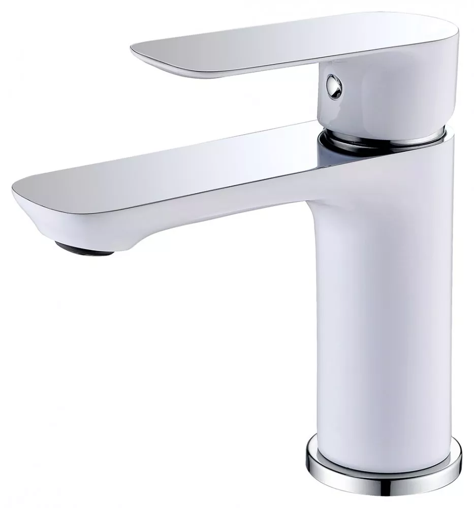 

Смеситель для раковины ABBER Weiss Insel AF8010W белый, хром