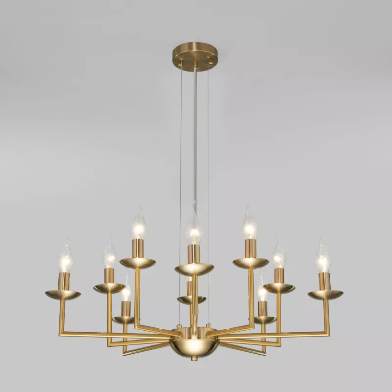 

Подвесная люстра Eurosvet Cariso 60150/10 латунь