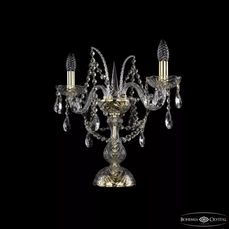 

Настольная лампа Bohemia Ivele Crystal 1411L/2/141-39 G