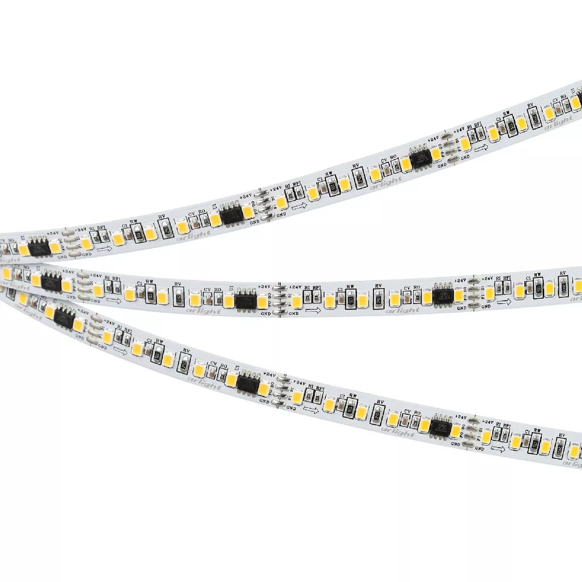 

Светодиодная лента Arlight SPI-A120-10mm 24V Warm3000-PX6-BPT (11 W/m, IP20, 2835, 5m) 049436