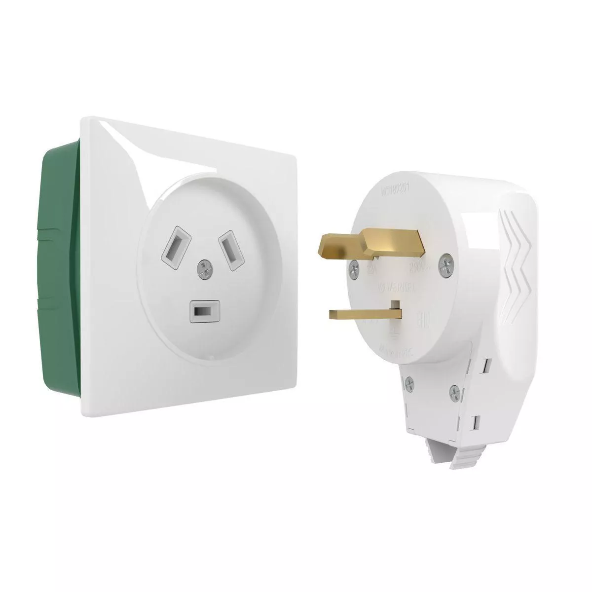 

Розетка с вилкой для электроплиты Werkel 250V 32A белый W1189201 4690389170805