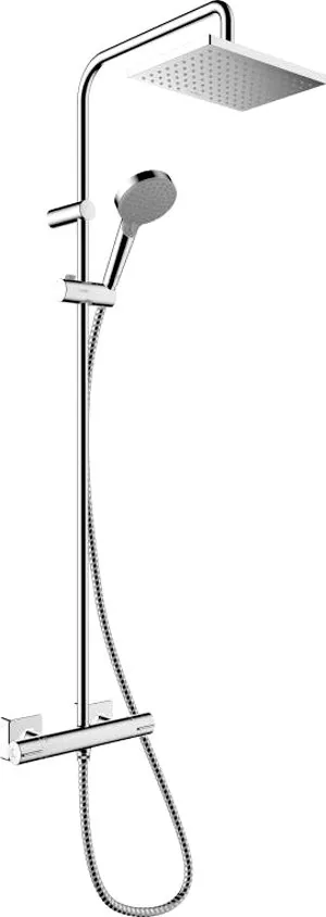 Душевая стойка Hansgrohe Vernis Shape 26286000 Showerpipe 230 1jet с термостатом, хром, размер 23 - фото 1