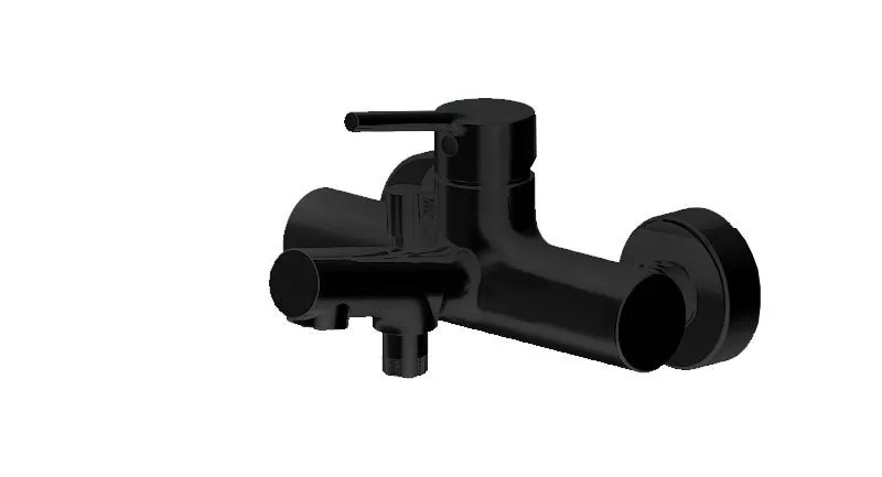 

F6172217BM-01-RUS Смеситель для ванны c коротким изливом Bravat Palace Black,черный (267283)