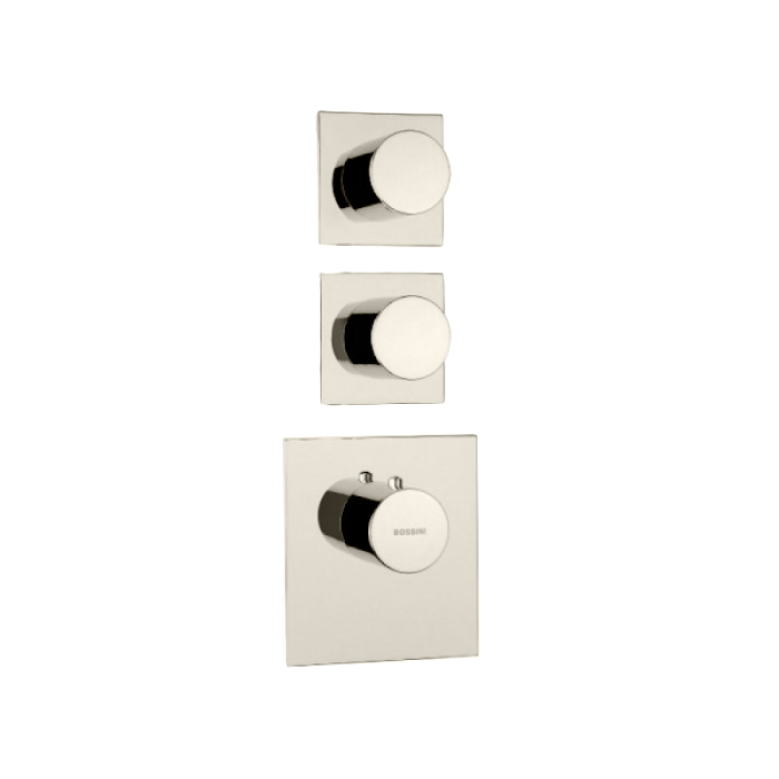 

BOSSINI (OUTLETS)Наружняя часть термостата HighFlow для Z030201000, Z030203000, Z030270000 с отдельными панелями, круглая рукоятка, никель шлф. (094)