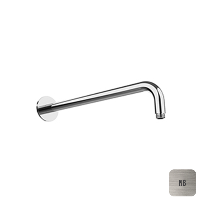 ALMAR (Shauer Heads) Держатель верхнего душа из стены L350, круглый отражатель, латунь, цвет Nickel Brushed NB