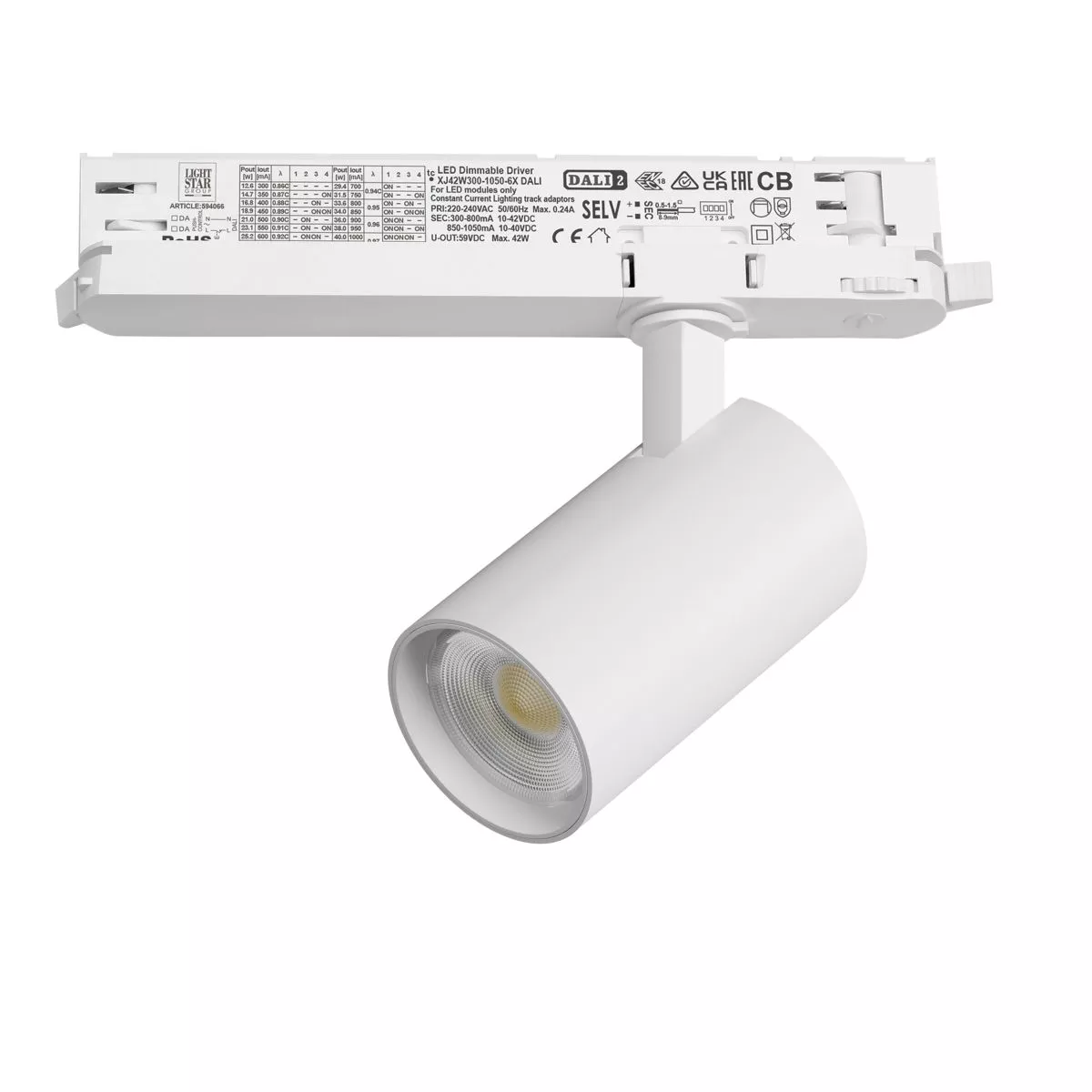 

Трековый трехфазный светильник Quattro LED с управлением DALI Lightstar Alta Base A5136DALI