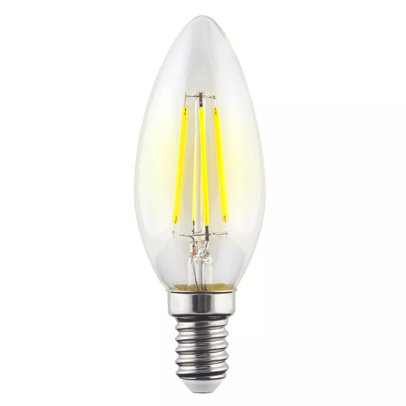 

Лампа светодиодная филаментная Voltega E14 9W 2800К свеча прозрачная VG10-C1E14warm9W-F 7096