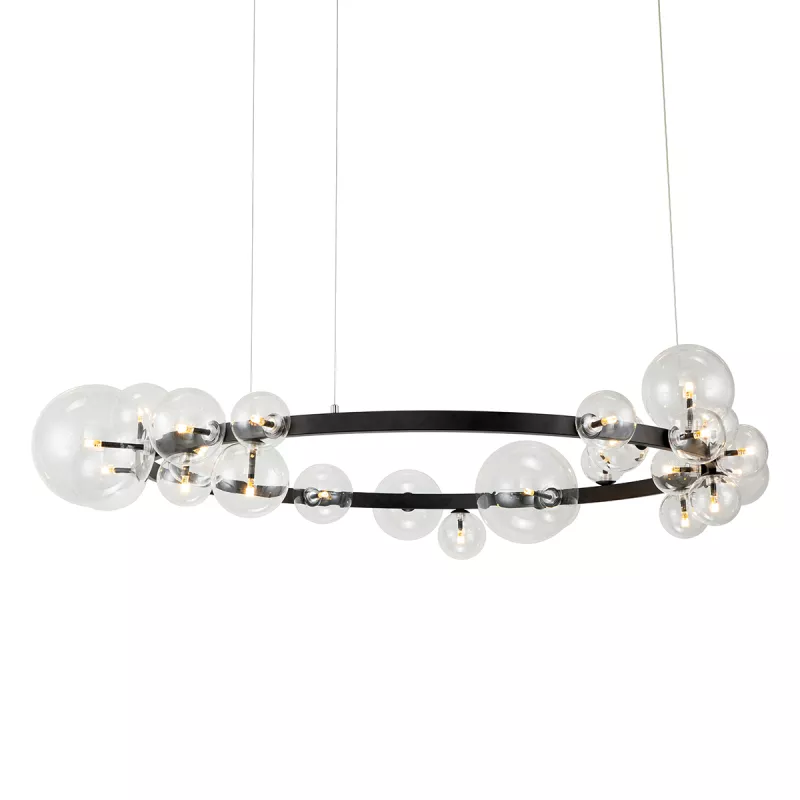 

Подвесной светильник Delight Collection Art Deco Bubble KM1294P-24 black/clear