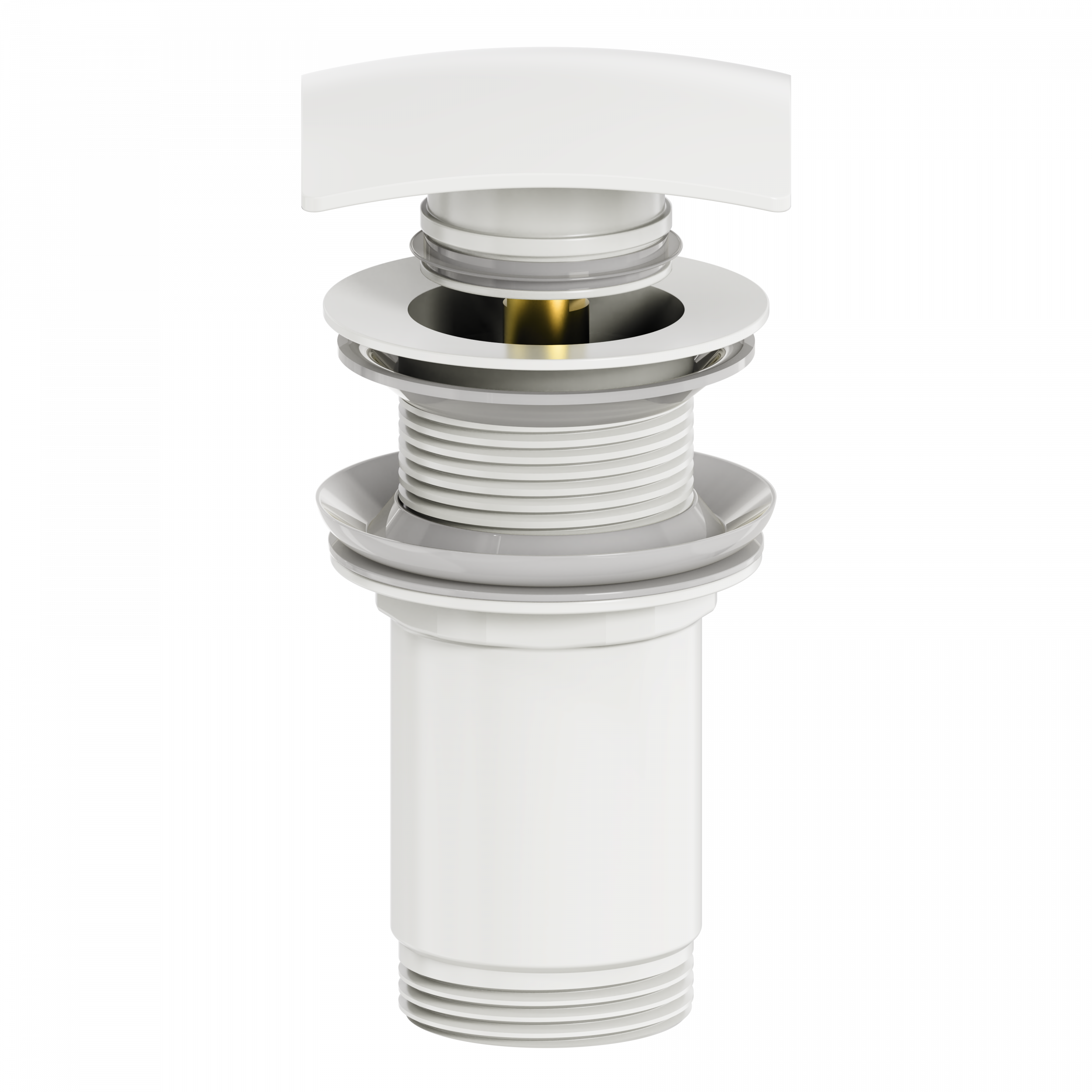 

Донный клапан для раковины Wonzon & Woghand WW-88SS08-MW без перелива, матовый белый