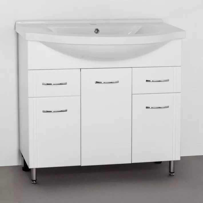 

Тумба с раковиной Style Line Эко Стандарт №26 90 белая