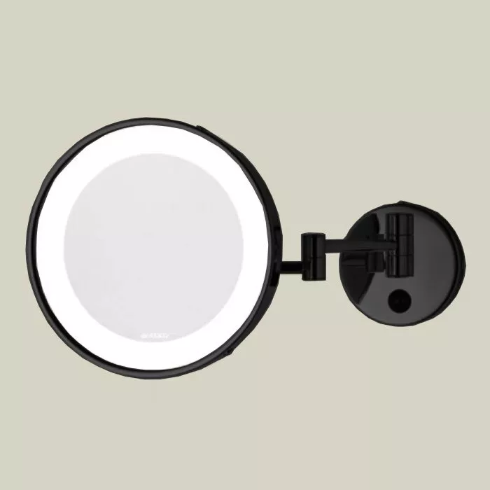 

Bertocci Зеркала косметические Косметическое настенное круглое зеркало с LED-подсветкой,выключ.,3кратное увелич,цвет черный матовый