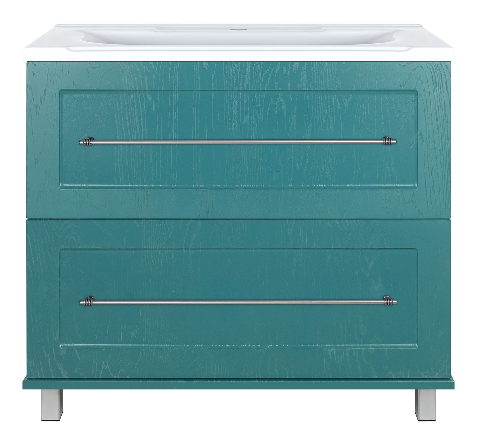 

Тумба под раковину Misty Марта 100 бирюзовая матовая