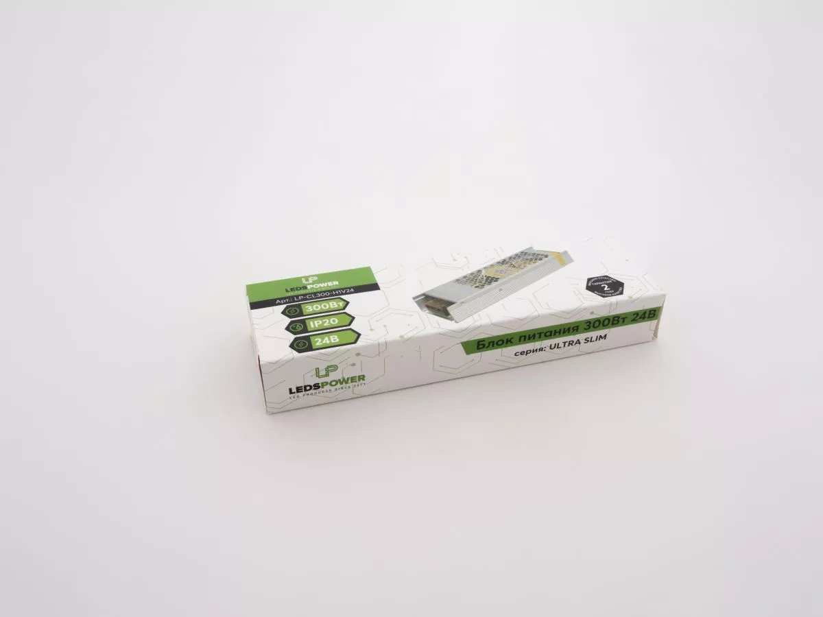 

Блок питания LEDS POWER 300Вт 24В ULTRA SLIM 002675
