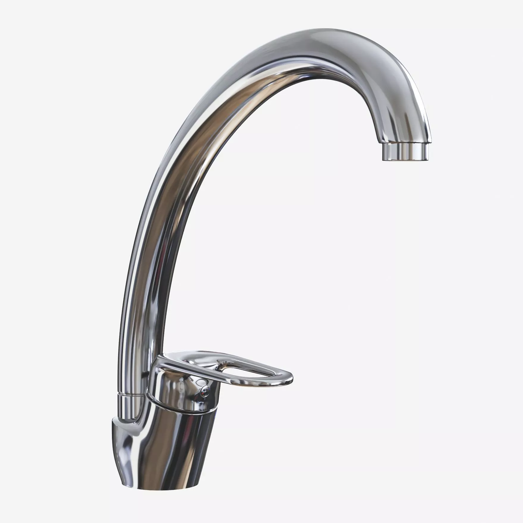 

Смеситель для кухни MIXLINE ML05-032 высокий излив боковая ручка (522129)