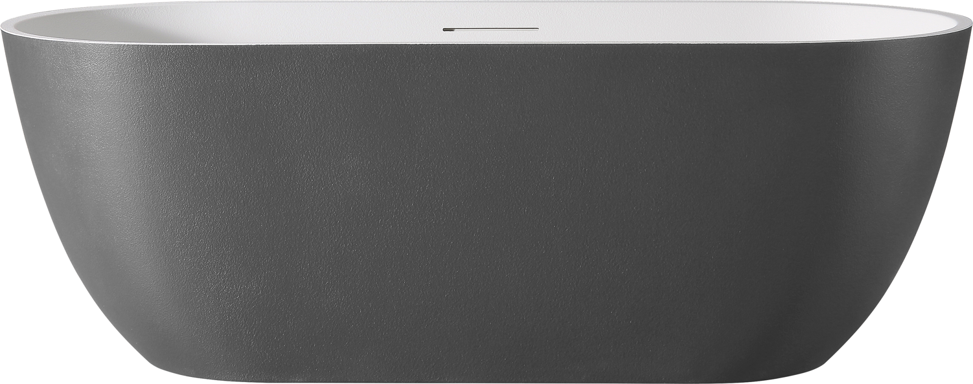 Ванна из искусственного камня AltroBagno Bruna 090205 170x75 см отдельностоящая овальная на ножках с донным клапаном с подголовником 199660₽