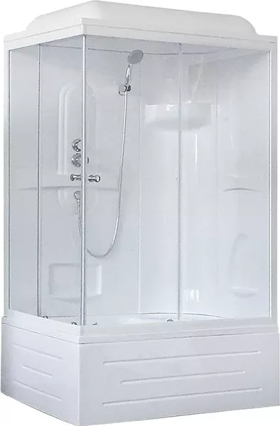 

Душевая кабина Royal Bath BP 100x80 R профиль белый стекло прозрачное