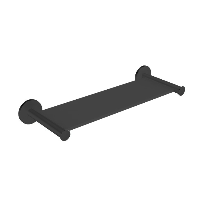 

ALMAR (Showers Accessories) Полочка для душа L 300 мм, держатели из латуни, полка из BETACRYL, цвет Brushed PVD Absolute Black/Черный