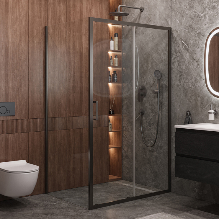 

Душевой уголок Cezares Molveno AH 11 140+90 C GM IV 140х90 см, профиль оружейная сталь, стекло прозрачное