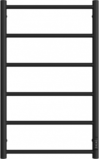 

Полотенцесушитель электрический Двин J Neo 80/40 80x55 см, подключение справа, слева, матовый черный, лесенка