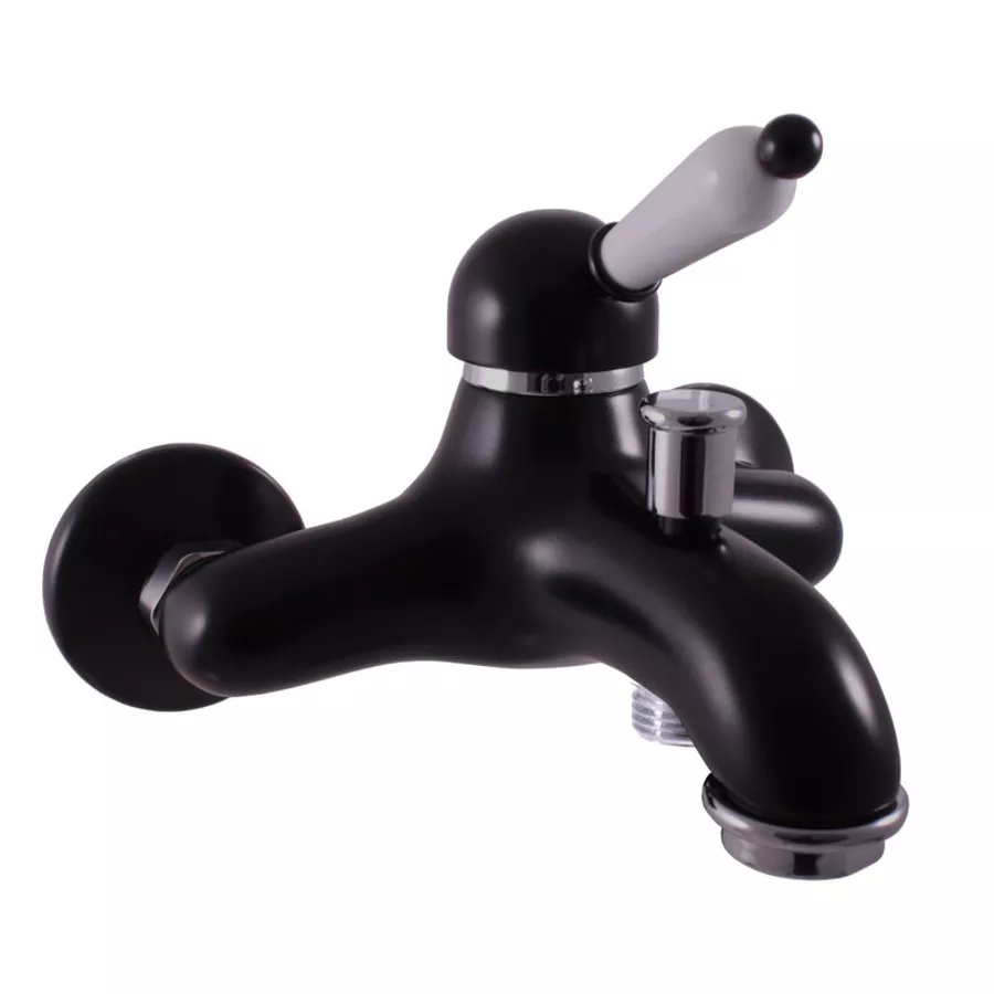 Смеситель для ванны Rav Slezak Labe черный матовый - хром