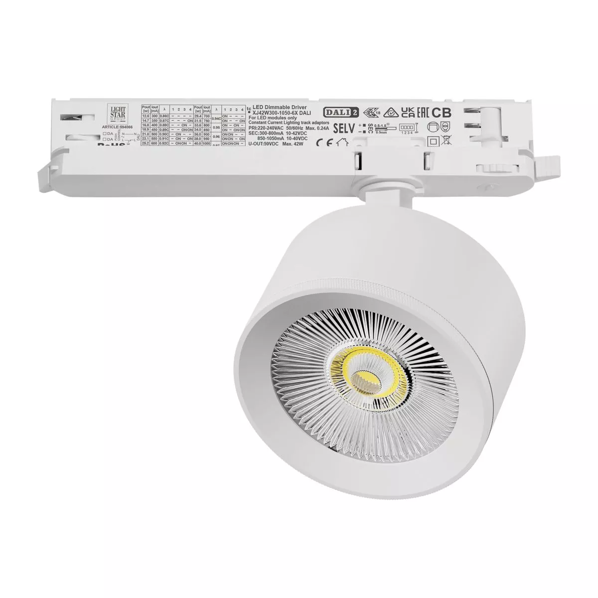 

Трековый трехфазный светильник Quattro LED с управлением DALI Lightstar Alta Pro A5546DALI