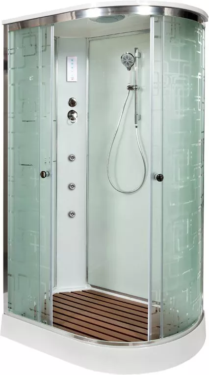   Santehnika Room Душевая кабина Deto ЕМ 120х80 (EM1512LGM+EL)