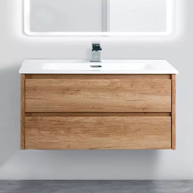 

Тумба с раковиной BelBagno Kraft 90 rovere nebrasca nature