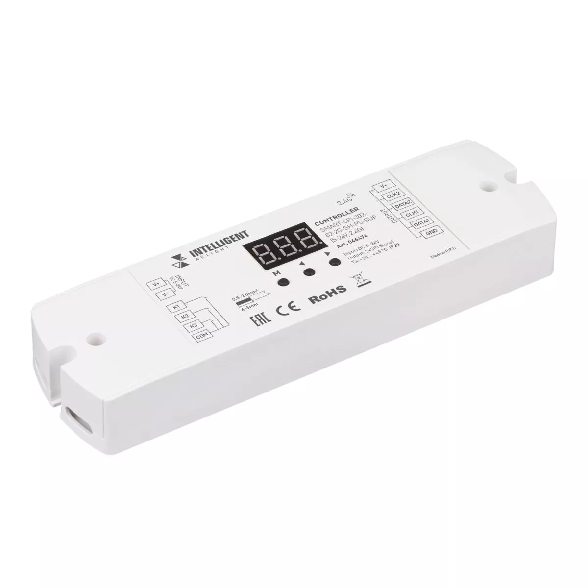 

Контроллер Arlight SMART-SPI-302-82-2G-SH-PS-SUF (5-24V, 2.4G) 046474