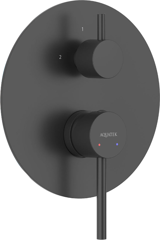 

Встраиваемый смеситель для душа и ванны AQUATEK Европа AQ1346MB С ВНУТРЕННЕЙ ЧАСТЬЮ, матовый черный
