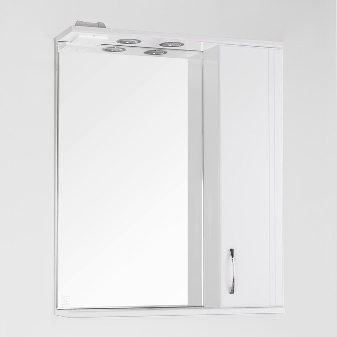 Купить Зеркало-шкаф Style Line Панда 65 см (ЛС-00000132), шкаф-зеркало, белый