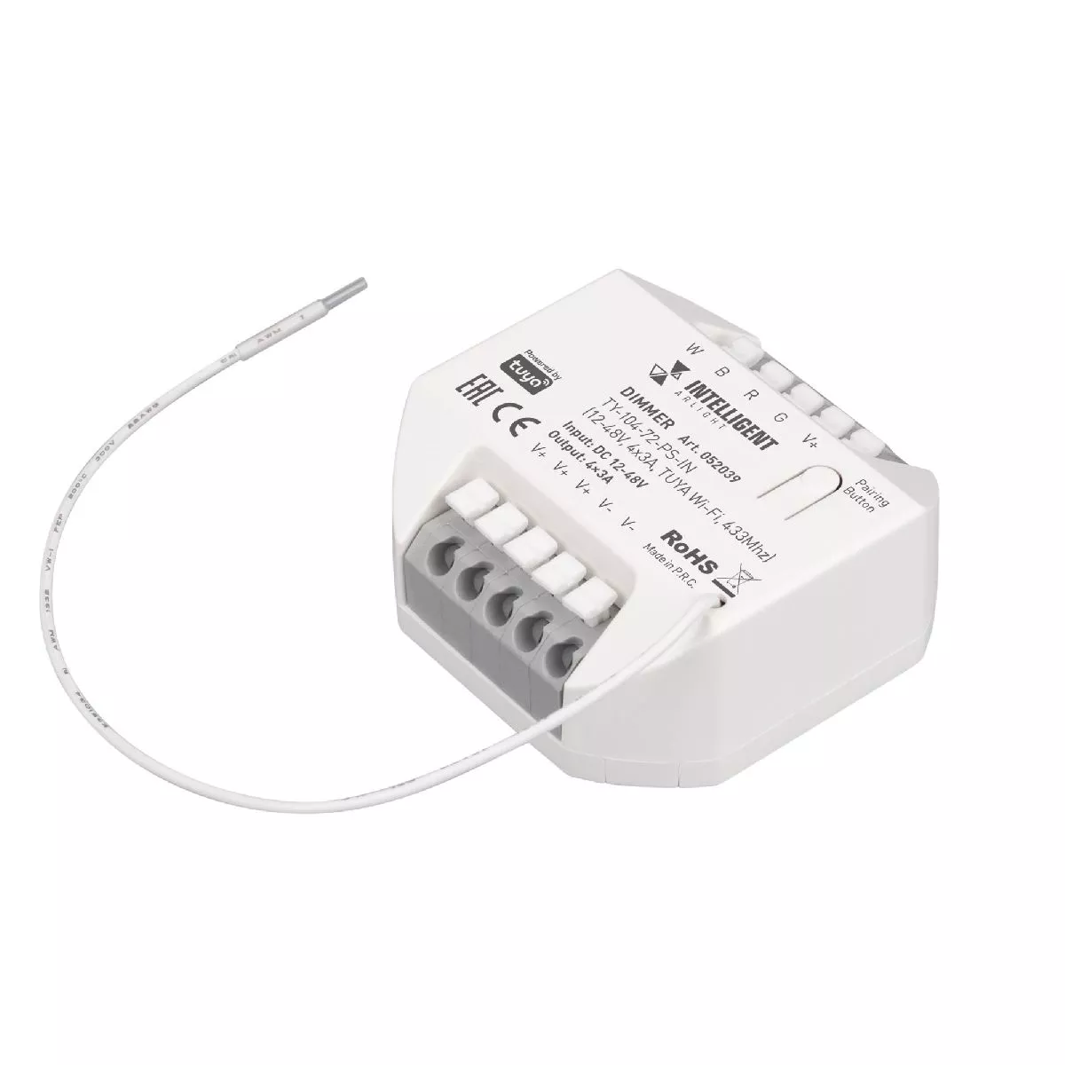 

Диммер Arlight TY-104-72-PS-IN (12-48V, 4x3A, TUYA Wi-Fi, 433Mhz) 052039