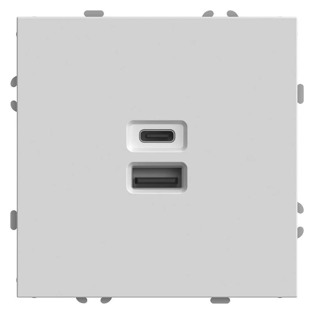 

Розетка двухместная USB + Type C Stekker Эмили белый фарфор RST10-5115-01 49879