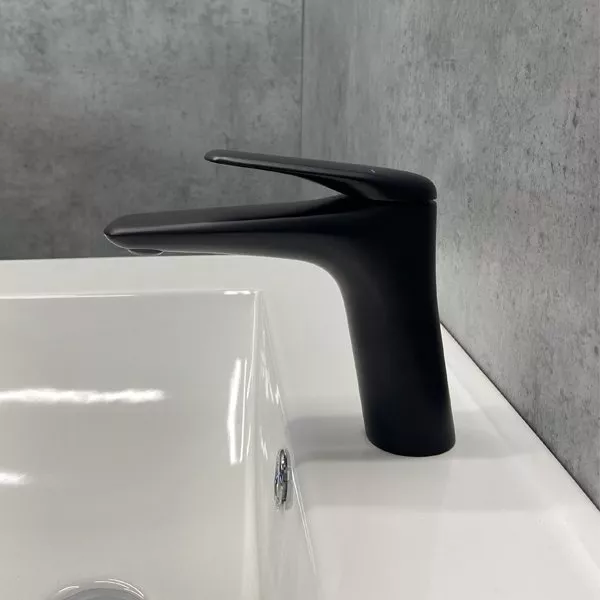 

OMFORTY. Смеситель для раковины, картридж 35 мм, черный матовый, FC074A-CMT