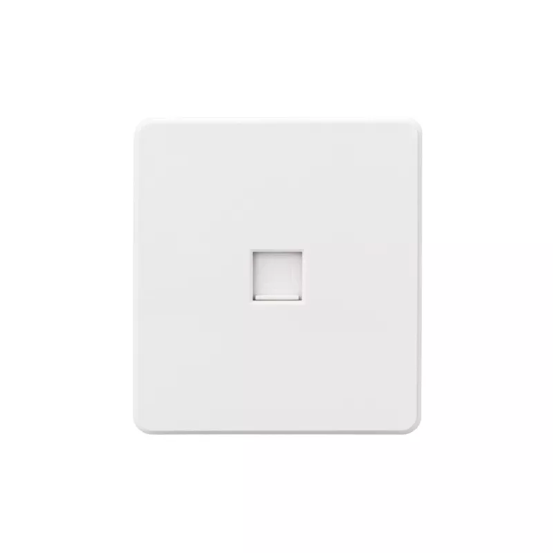 Розетка ROUND компьютерная RJ45 кат6 с/у перламутр KRANZ KR-78-0724-1